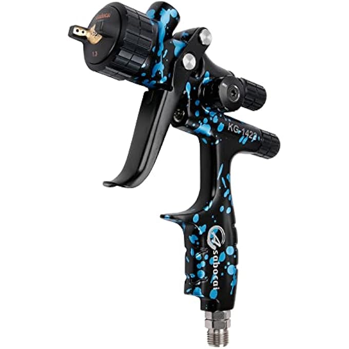 Asabocai PROFESSIONAL AUTOMOTIVE HVLP SPRAY GUN WITH 1.3MM NOZZLE, 600CC CUP,SUITABLE FOR CAR PRIMERS, CLEARCOATS - SUPERIOR PAINT ATOMIZATION - Image 1